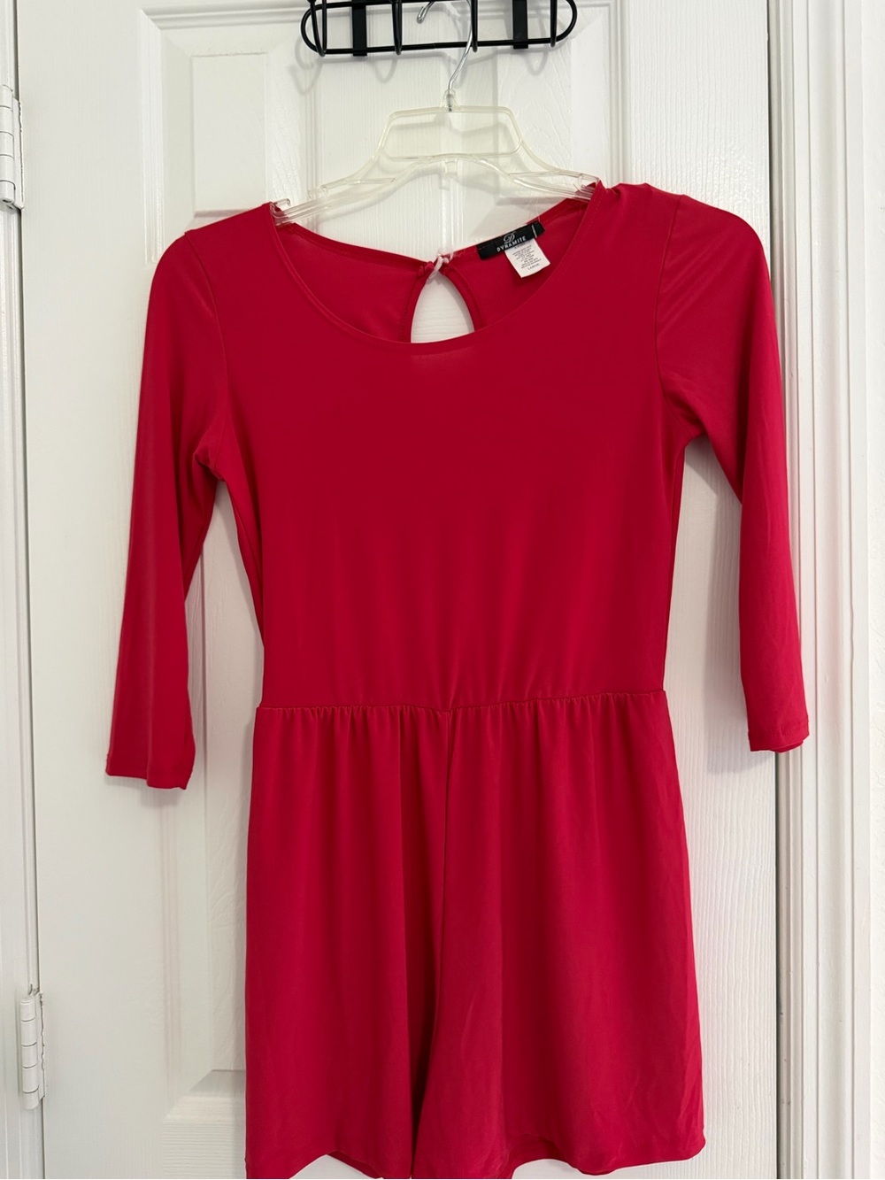 Dynamite Girls' Bright Red Three-Quarter Sleeve Dress
